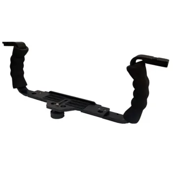 10bar Adjustable Base With Double Handle High Range Of 30 Cm Noir