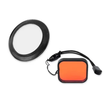 Best Divers Becam Flip Filter Adapter Red Filter+macro Frame Noir