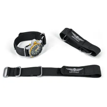 Best Divers Watch Out Strap Ss Ring Noir