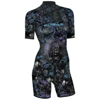 Epsealon Spearfishing 2.5 Mm Woman Short Sleeve Shorty Refurbished Noir M Femme