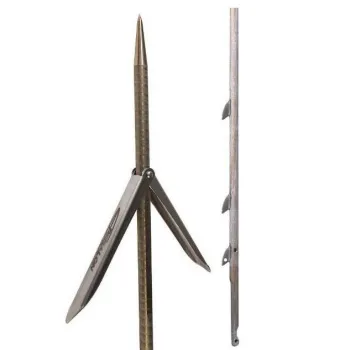 Epsealon Sandvik Double Barb 8 Mm Spearshaft Argenté 130 cm