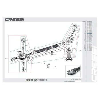 Cressi Direct System Hose Connection Fitting Gris