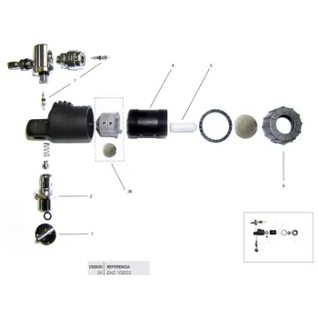 Cressi Direct System Pro Warning Membrane Set Noir