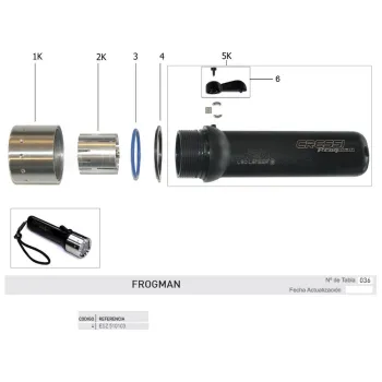 Cressi Frogman Head Seat Washer Noir