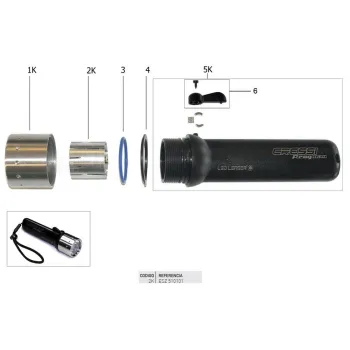 Cressi Led+electronic Frogman Noir