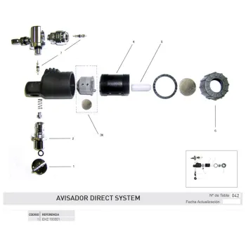 Cressi Metal Push Button Direct System Pro Noir