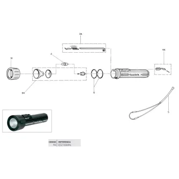 Cressi Parabola + Parabola Holder Lucciola Noir