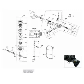 Cressi Stainless Steel Cap And Top Valve Ring Fcs Noir