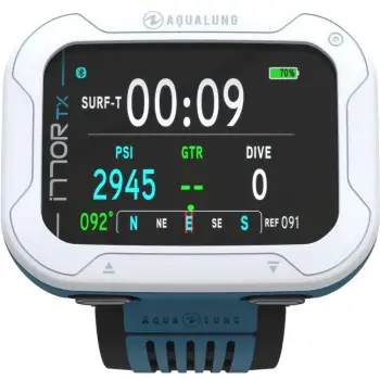 Aqualung I770r Pet-snw With Transmitter Dive Computer Refurbished Argenté