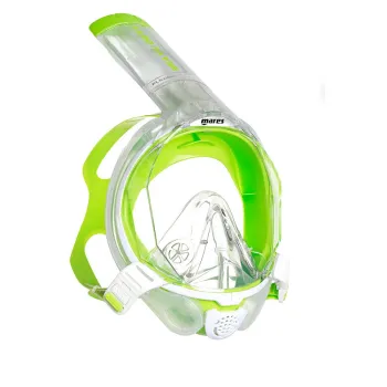 Mares Aquazone Sea Vu Dry+ Snorkeling Mask Refurbished Vert S-M