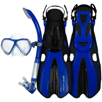 Mares Aquazone Volo One Splash Snorkeling Set Bleu EU 34-38