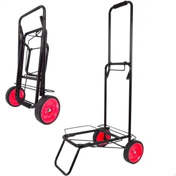 Aktive Beach Cart Foldable 35 X 45 X 100 Cm Noir