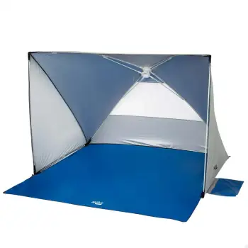 Aktive Uv50 Pop Up Windbreak And Beach Tent 145x148x103 Bleu