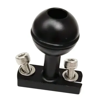 Leoben Aluminum Ball Adapter With Double Screw Noir