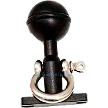 Leoben Ball Adapter With Double Screw And Stainless Steel D Coupling Noir