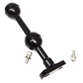 Leoben Double Ball Adapter With 2 Double Base Screws Noir