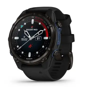 Garmin Ordinateur De Plongée Descent™ Mk3i 43 Mm Titanium DLC / Carbon Gray / Black Silicone