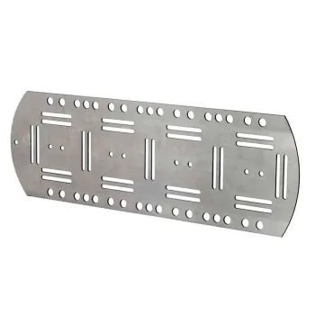 Nammu Tech Plate Back For 4 Weights Titanium Argenté