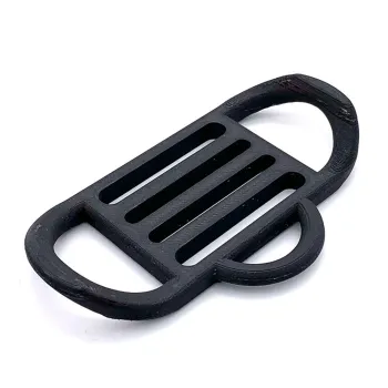 Nammu Tech Ring Crotch Strap Frontal Carbon Argenté