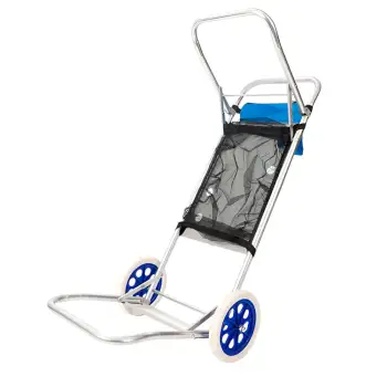 Kohala Aluminium Sun Lounger With Wheels 52x37x105 Cm Argenté