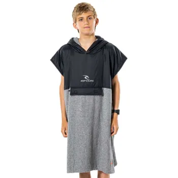 Rip Curl Anti Series Boy Poncho Noir,Gris M-L