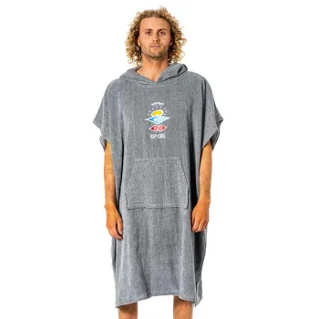 Rip Curl Logo Poncho Gris