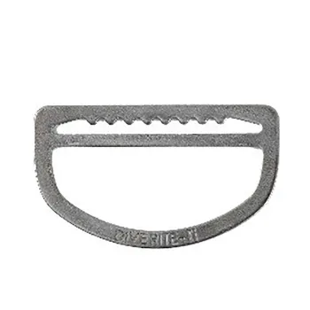 Dive Rite D-ring Steel Sliding Argenté