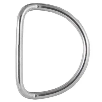 Dive Rite Low Profile Steel Inox 5 Cm Bent D-ring 10 Units