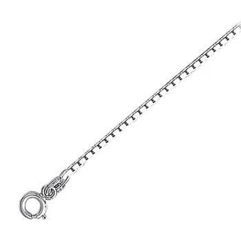 Dive Silver Box Chain Argenté 16-41 cm