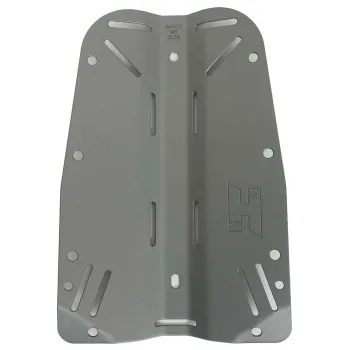 Halcyon Aluminum Backplate Hardcoated (no Harness) Argenté