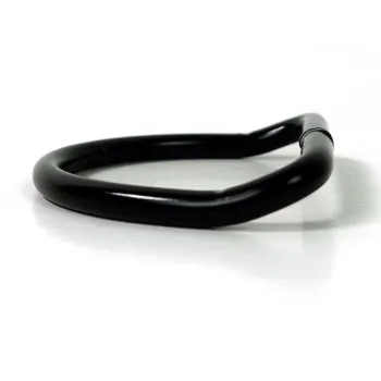 Halcyon D Ring Bent 2 Inch Aluminium Black Hard Coat Noir