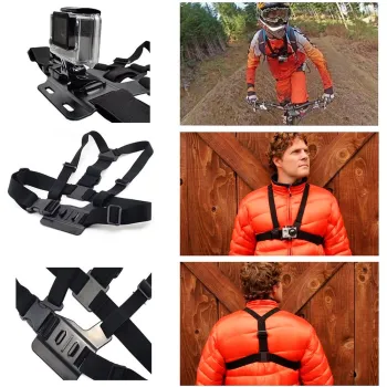 Akaso 7 In 1 Action Camera Accessories Kit Orange