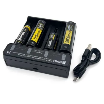 Speras 4 Slot Type C With Led Screen Charger Noir