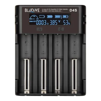 Speras D4s Lithium Multicharger 4 Cells And Lcd Argenté