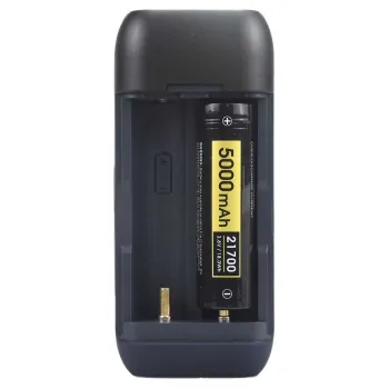 Speras Pd21700 2 Slot Type C With Lcd Screen Charger Noir