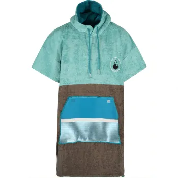 Wave Hawaii Bamboo Tres Poncho Vert,Bleu M