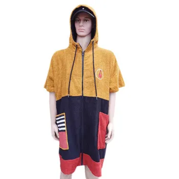Wave Hawaii Bamboo Zip Poncho Orange M