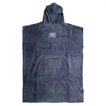 Ocean & Earth Corp Hooded Poncho Gris