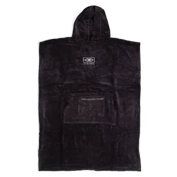 Ocean & Earth Corp Hooded Poncho Noir