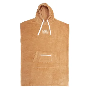 Ocean & Earth Hooded Woman Poncho Marron