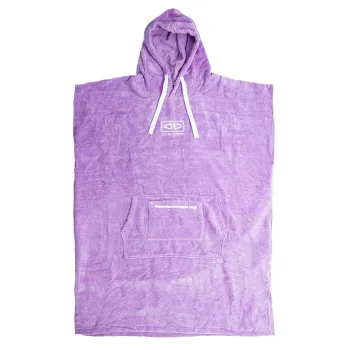 Ocean & Earth Hooded Woman Poncho Violet