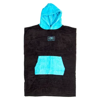 Ocean & Earth Hooded Youth Poncho Bleu