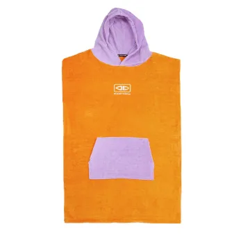 Ocean & Earth Hooded Youth Poncho Orange