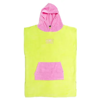 Ocean & Earth Hooded Youth Poncho Rose