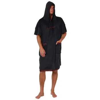 Ocean & Earth Strike Hooded Poncho Bleu