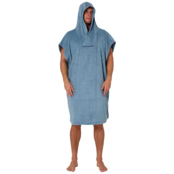 Ocean & Earth Surf Essential Hooded Poncho Bleu