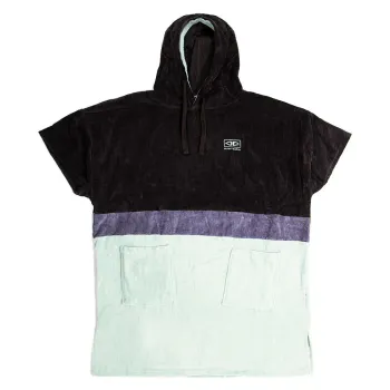 Ocean & Earth Strike Hooded Poncho Gris