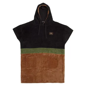 Ocean & Earth Strike Hooded Poncho Marron
