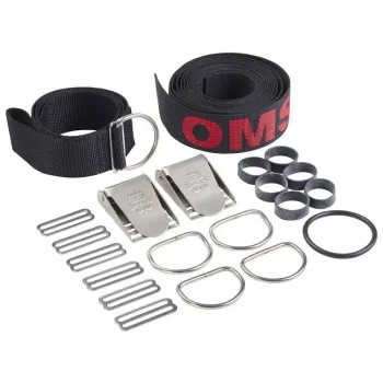 Oms Webbing For Dir Harness With Ss Hardware And Crotch-strap Noir