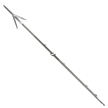 Pathos Tahitian Roller Tw Double Barb Medium Spearshaft 8.0 Mm Argenté 120 cm